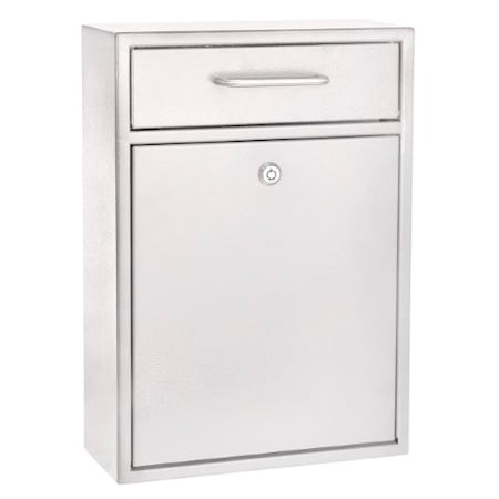 Adiroffice Large Wall Mountable Mailbox with Key Lock ADI631-04-WHI